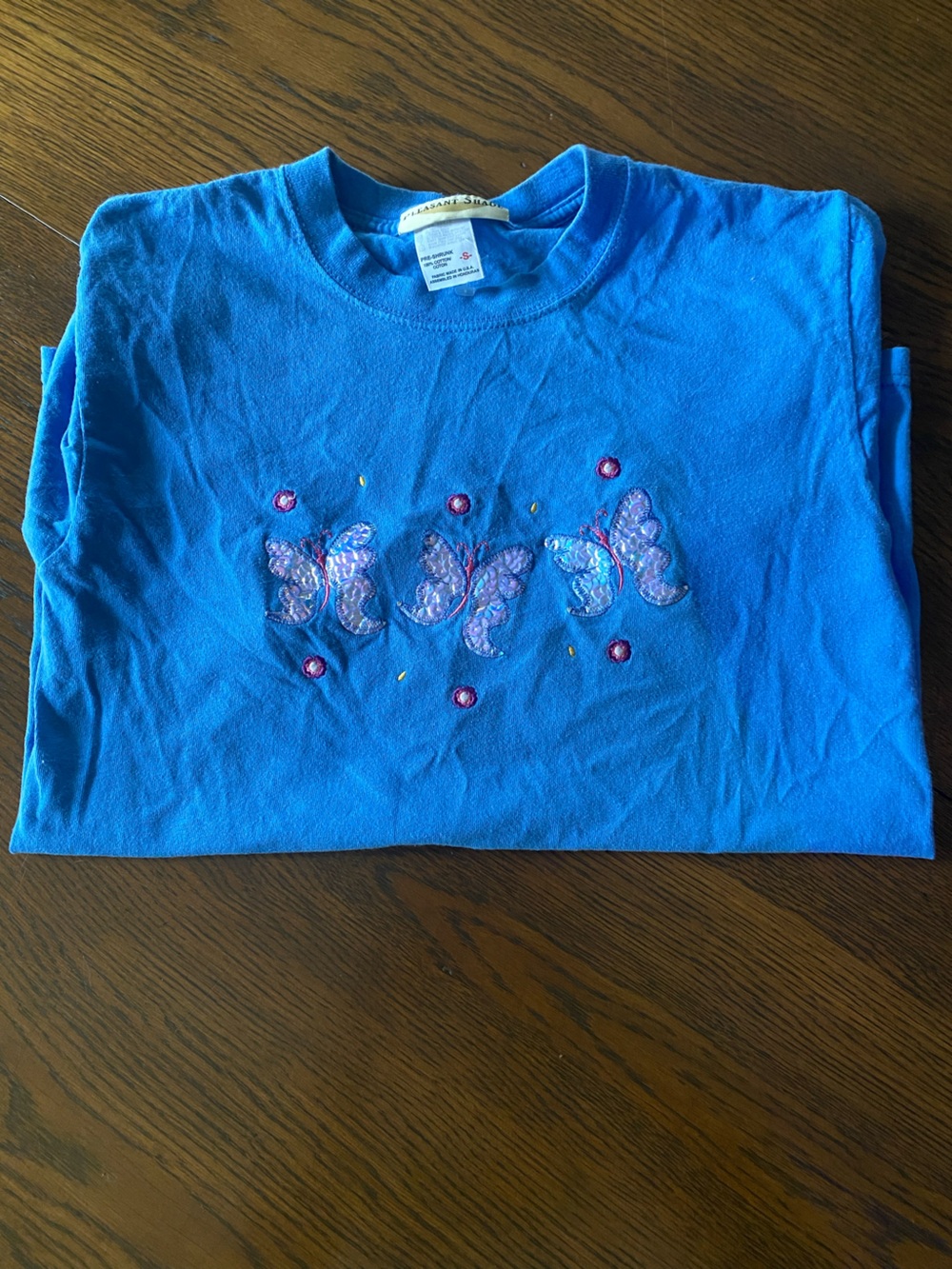 Y2K vintage made in USA butterfly t shirt